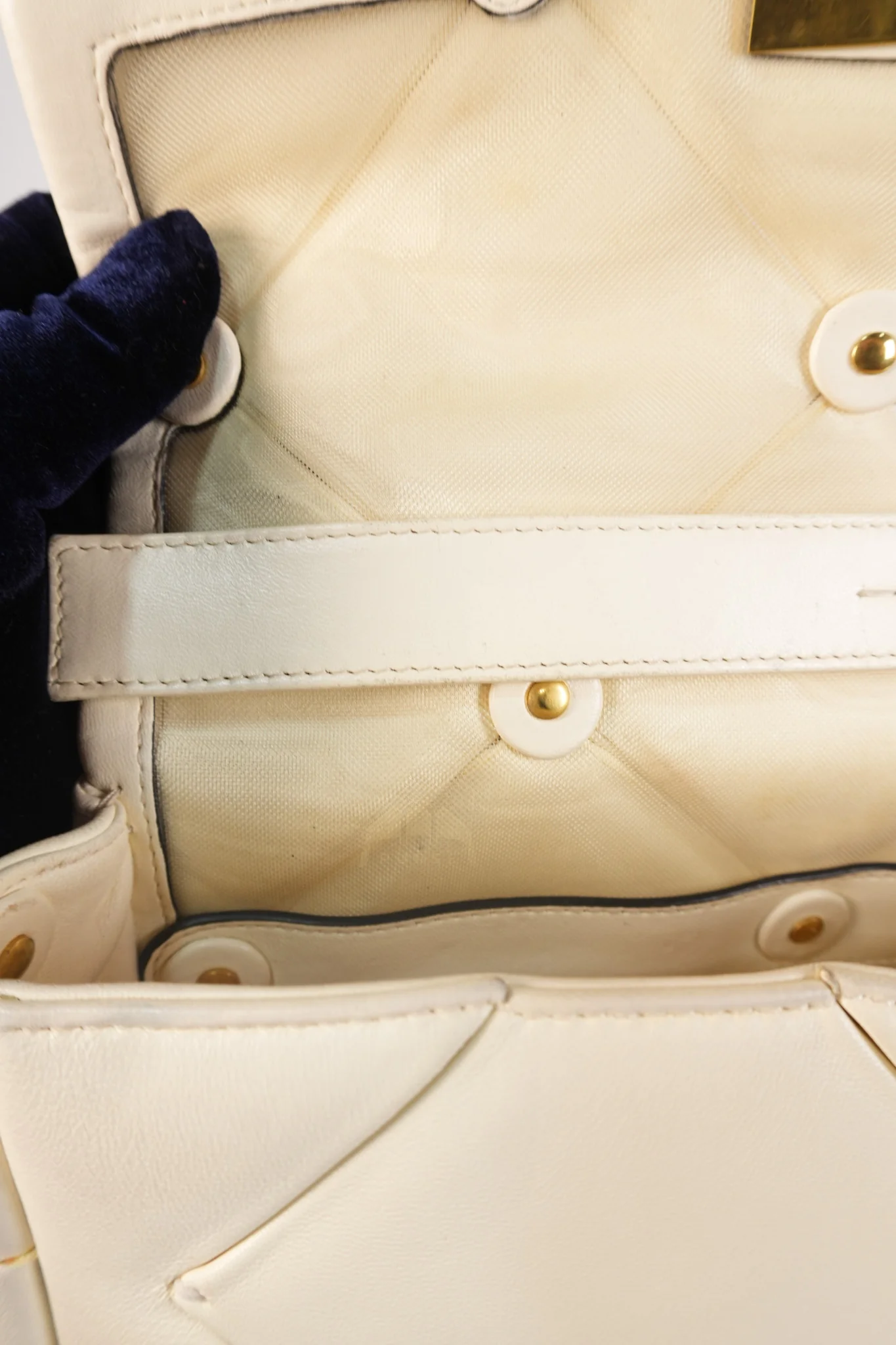 Valentino Roman Stud Top Handle Off White Nappa Leather Crossbody Bag - Image 52