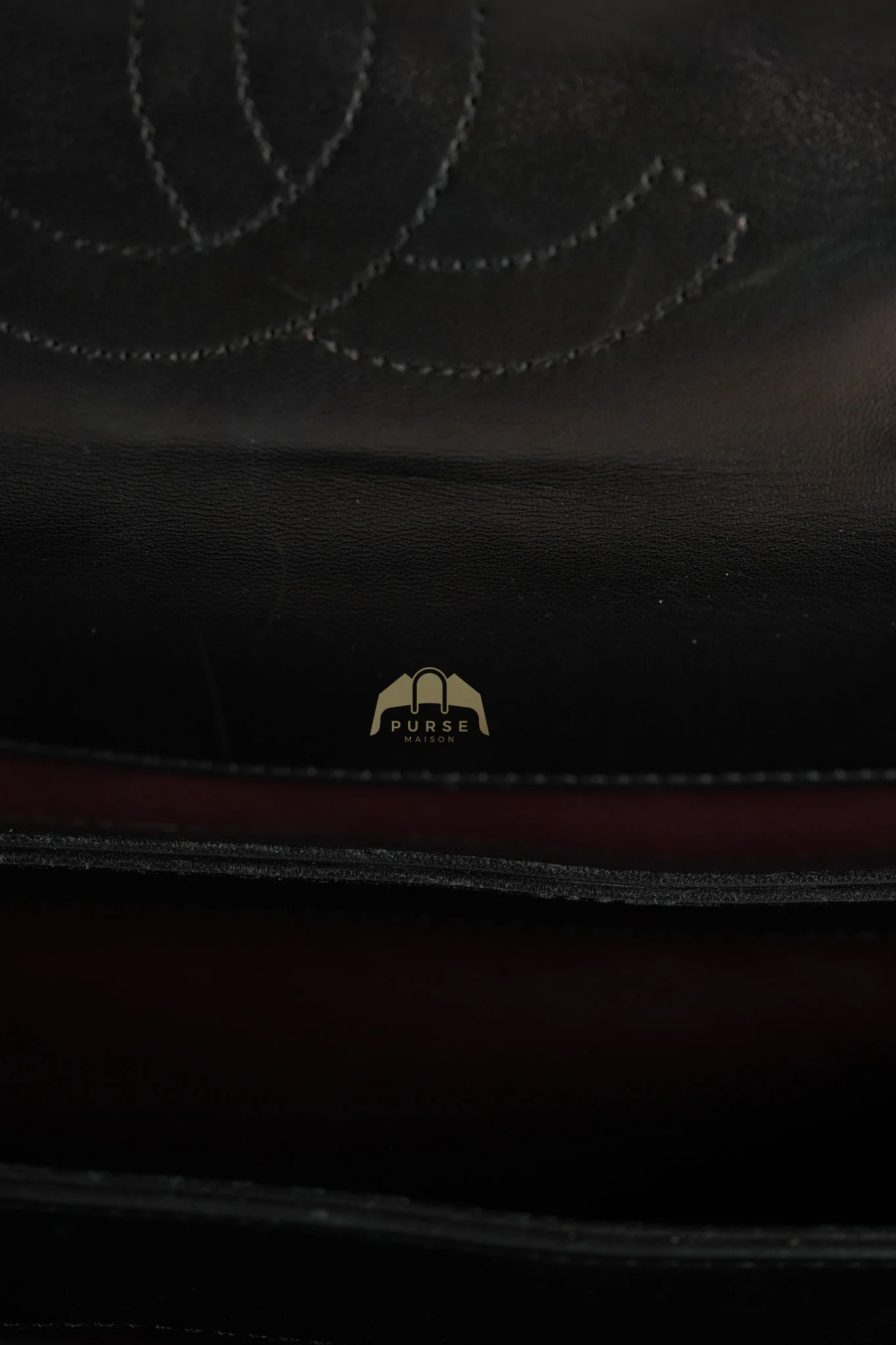 Chanel Trendy CC Top Handle Jumbo in Black Lambskin Light Gold Hardware (Series 19) - Image 49