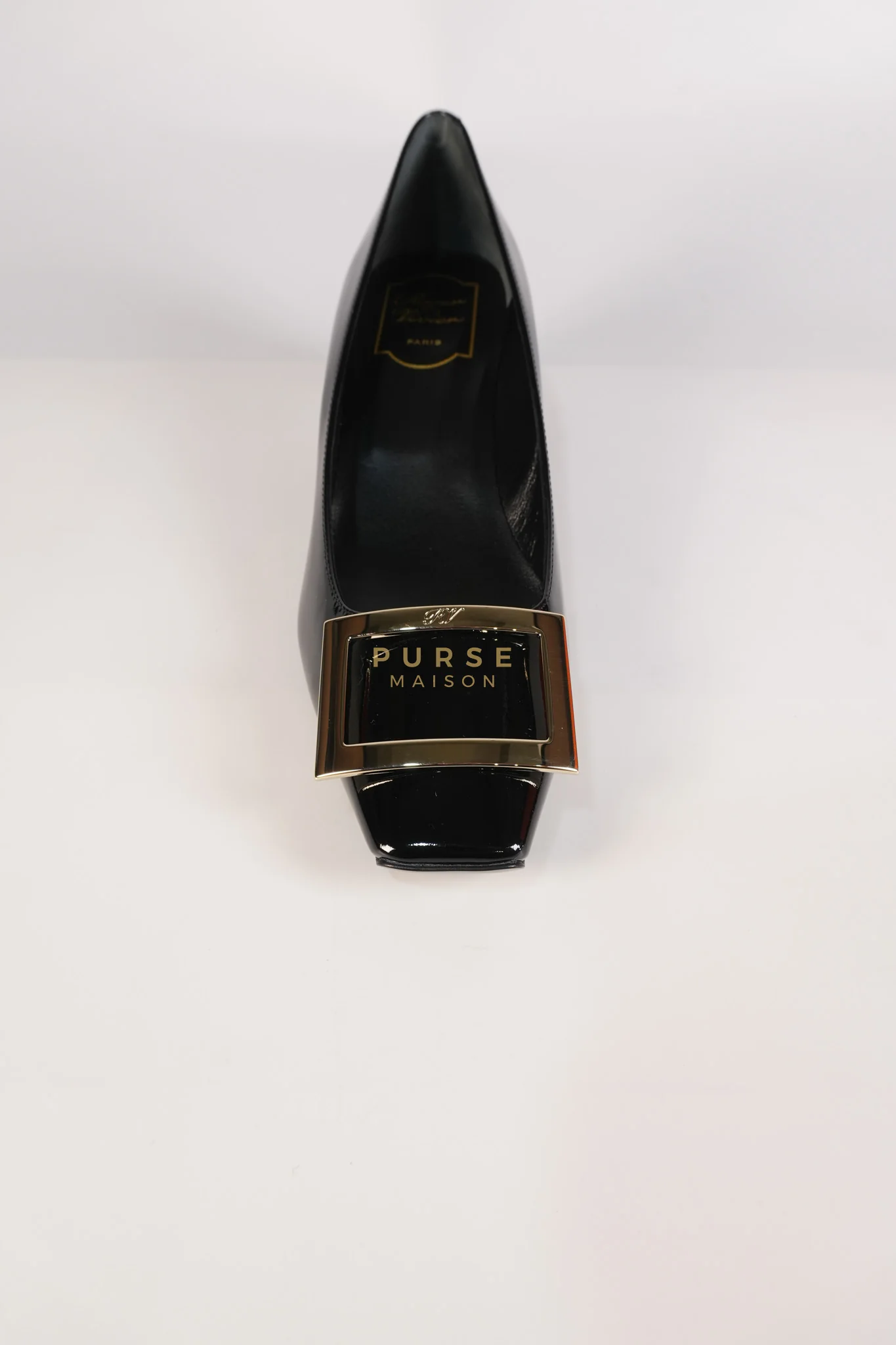 Roger Vivier Trompette Ballerinas in Black Shoes Patent Leather Size 39.5 EU (25.5cm) - Image 11