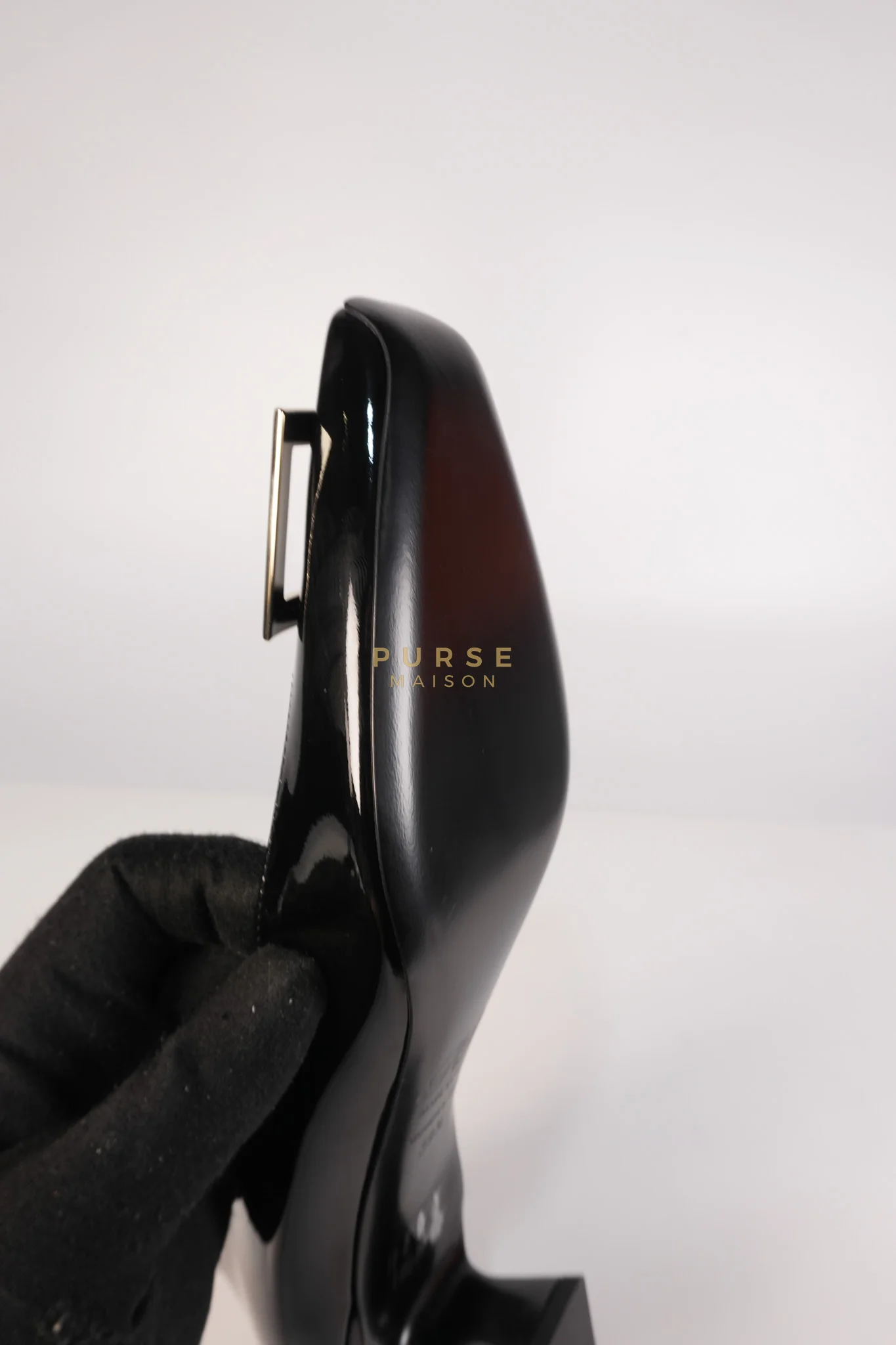 Roger Vivier Trompette Ballerinas in Black Shoes Patent Leather Size 39.5 EU (25.5cm) - Image 17