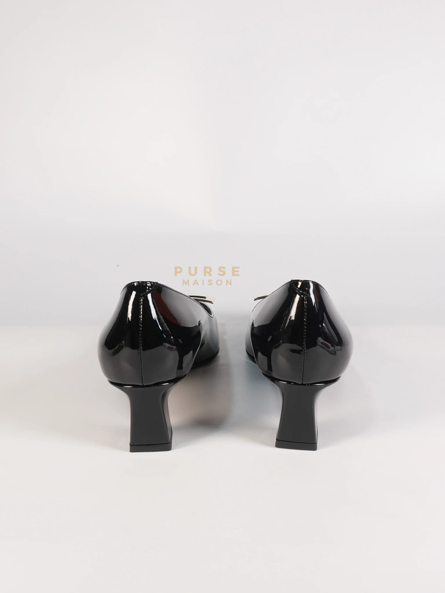 Roger Vivier Trompette Ballerinas in Black Shoes Patent Leather Size 39.5 EU (25.5cm) - Image 2