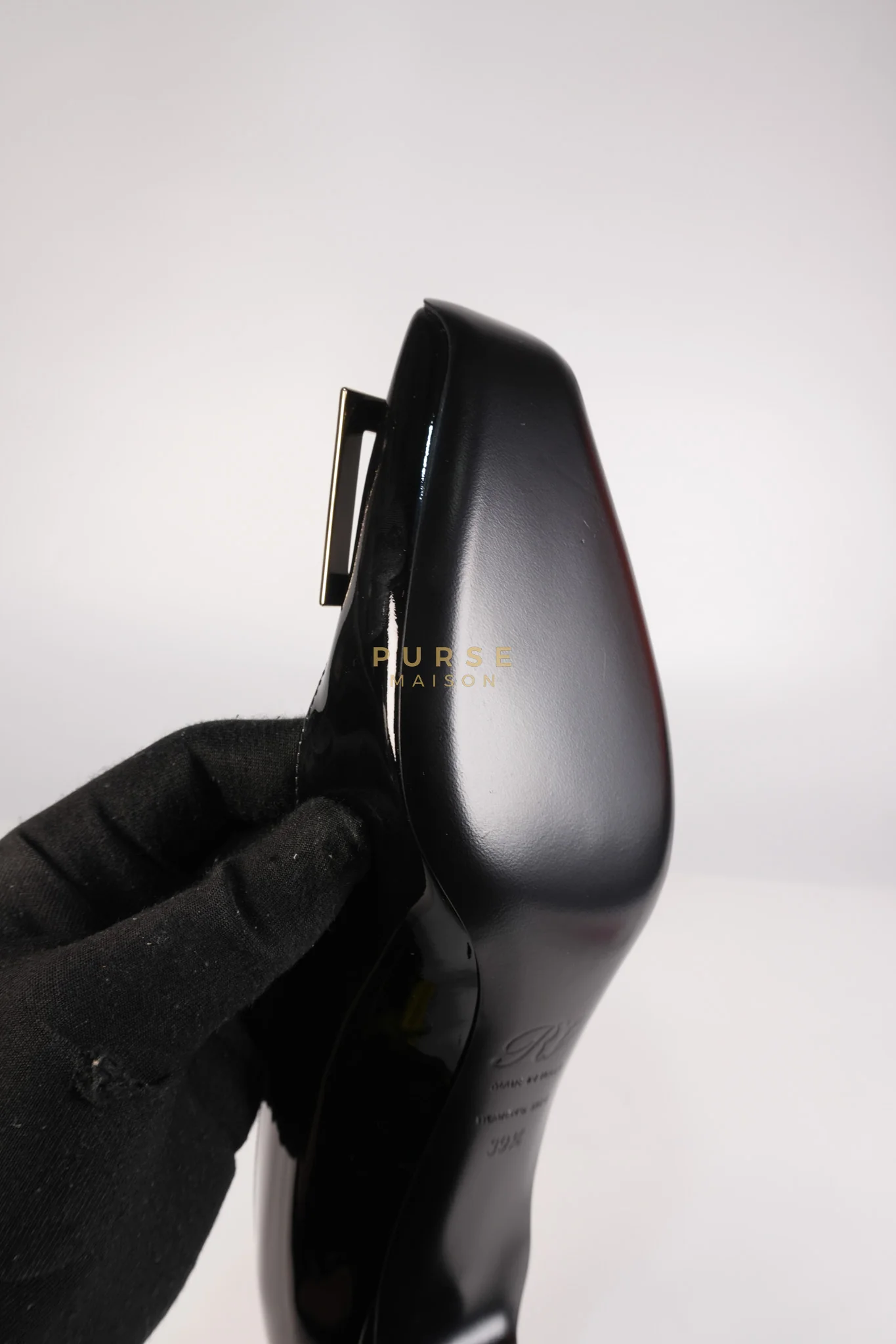 Roger Vivier Trompette Ballerinas in Black Shoes Patent Leather Size 39.5 EU (25.5cm) - Image 24