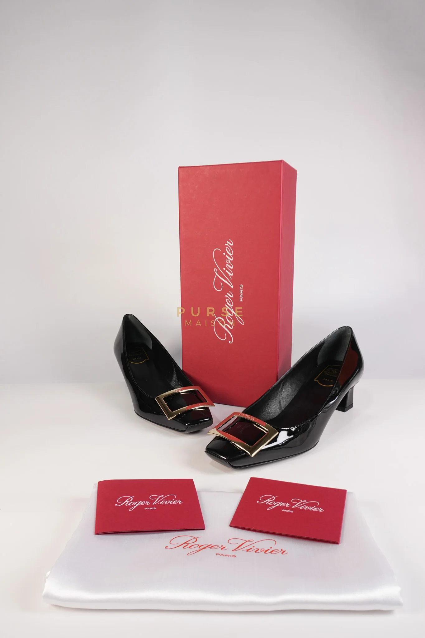 Roger Vivier Trompette Ballerinas in Black Shoes Patent Leather Size 39.5 EU (25.5cm) - Image 32