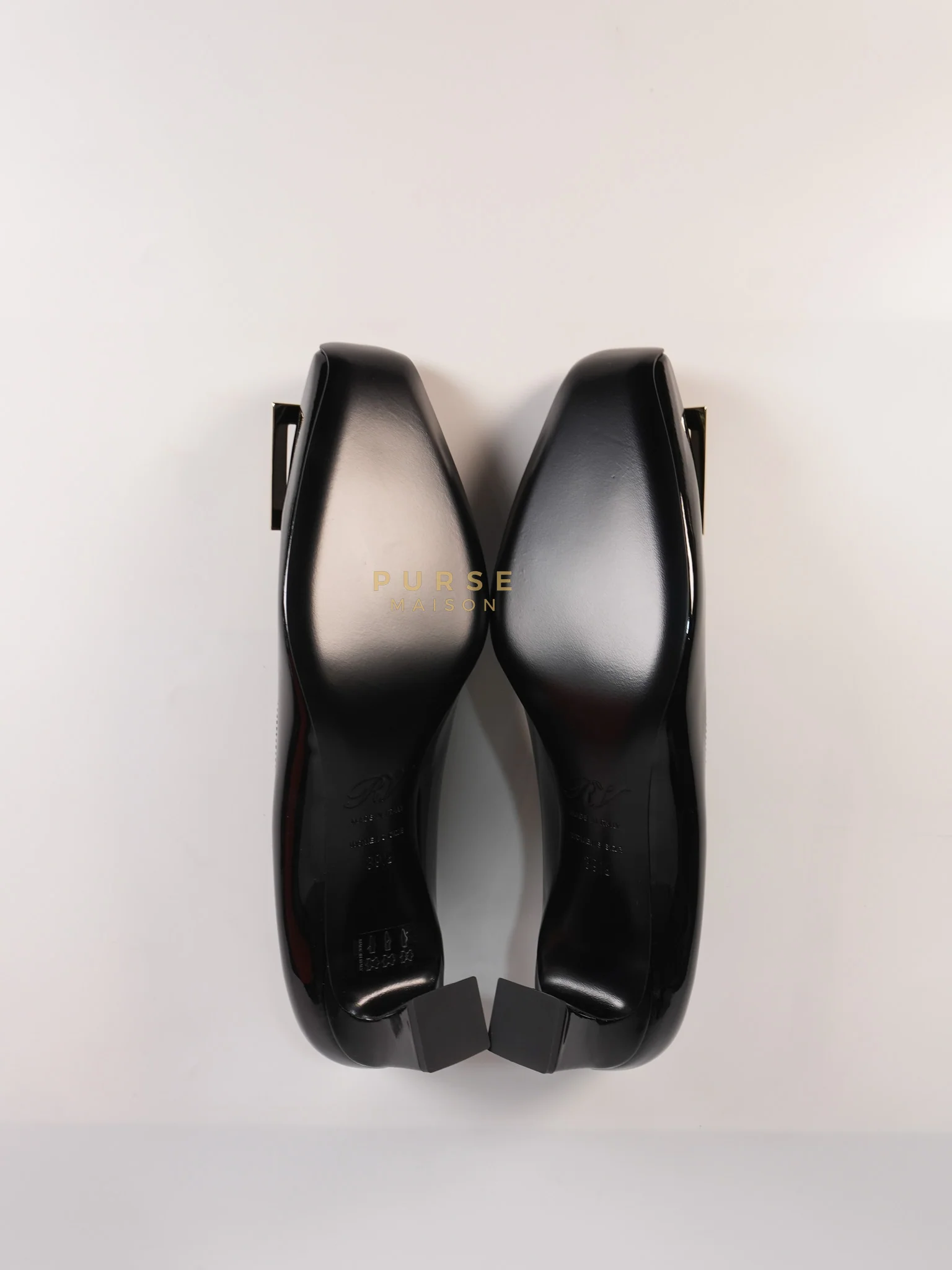 Roger Vivier Trompette Ballerinas in Black Shoes Patent Leather Size 39.5 EU (25.5cm) - Image 5
