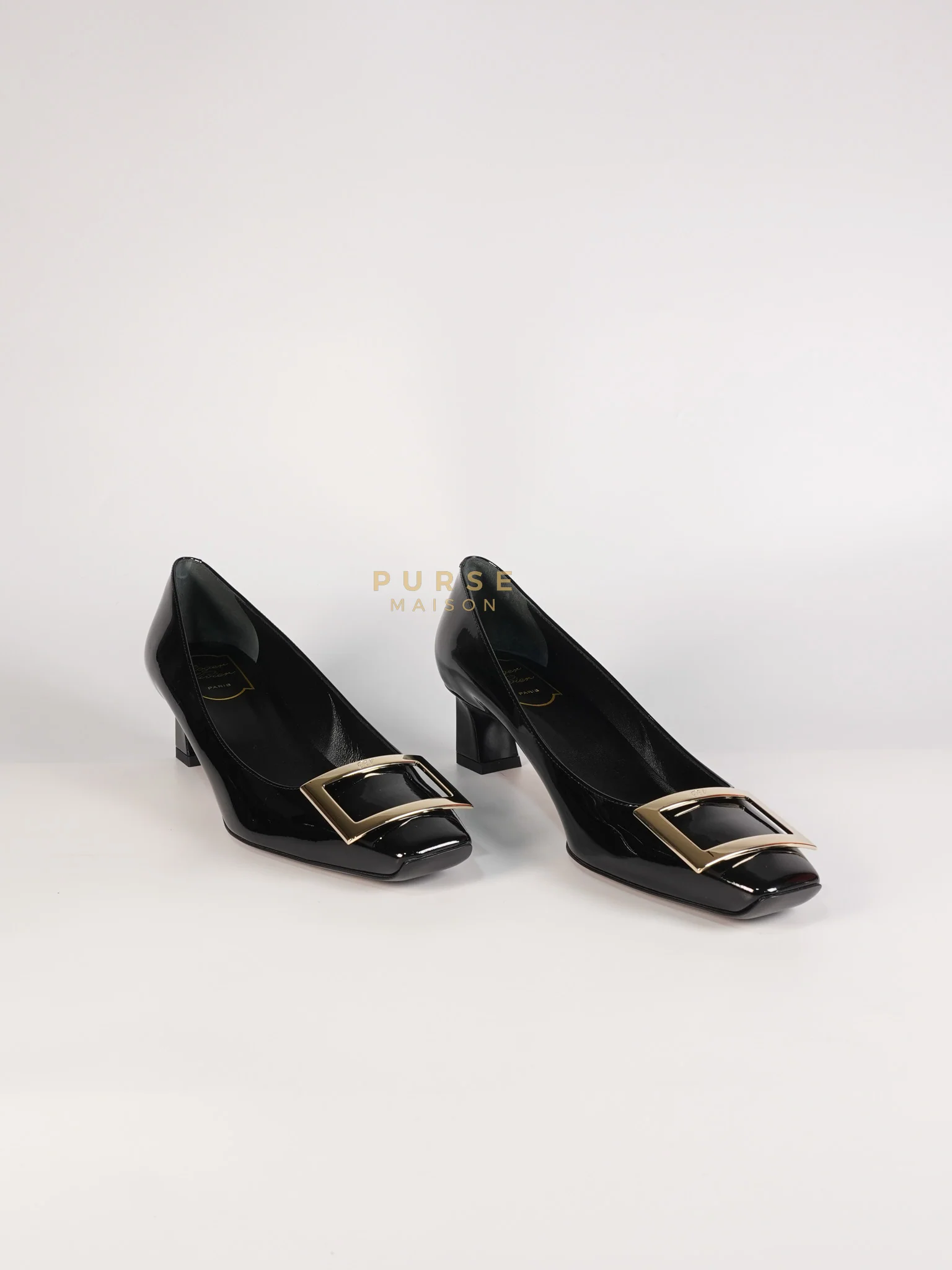Roger Vivier Trompette Ballerinas in Black Shoes Patent Leather Size 39.5 EU (25.5cm) - Image 7