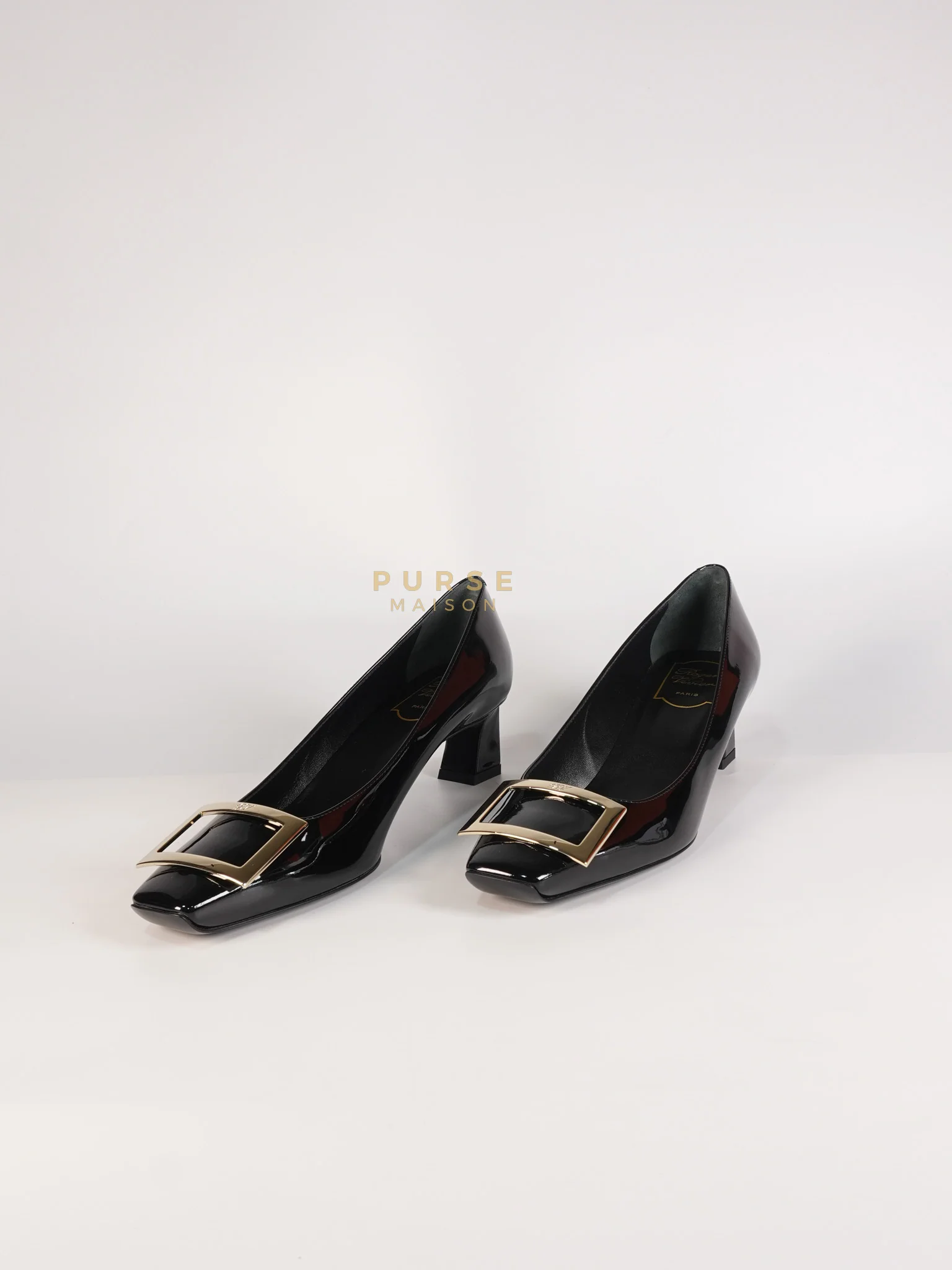 Roger Vivier Trompette Ballerinas in Black Shoes Patent Leather Size 39.5 EU (25.5cm) - Image 8