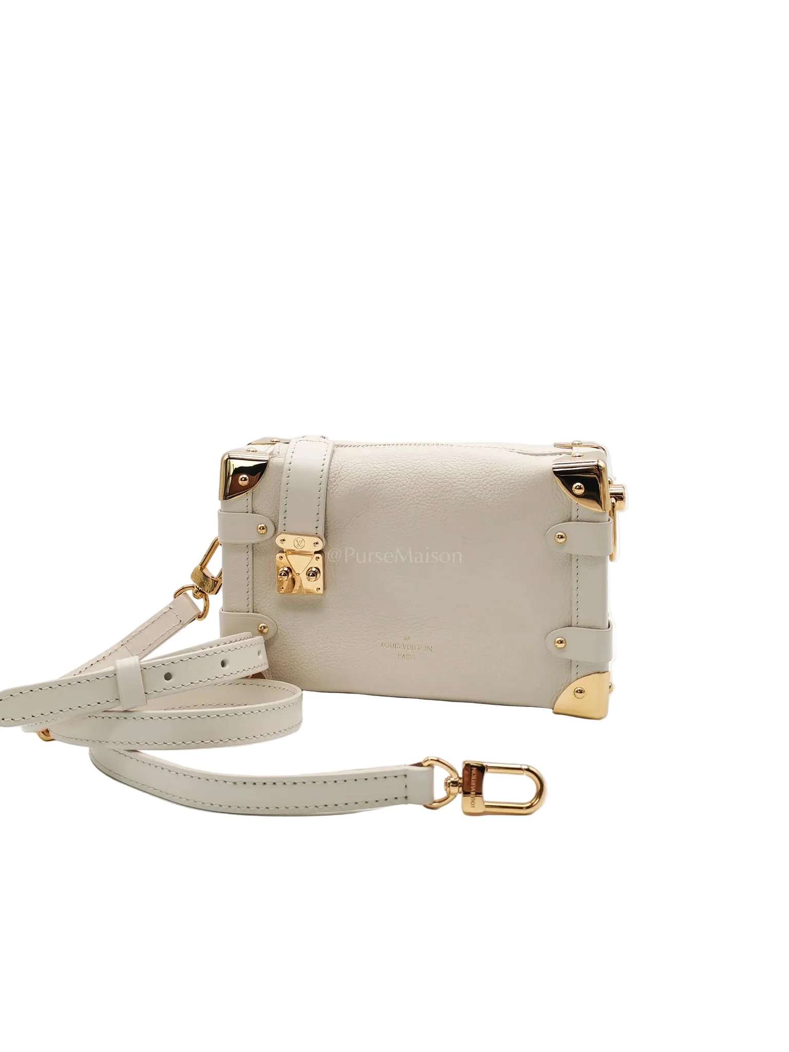 Louis Vuitton Side Trunk PM in Grained Soft Calfskin Leather Shoulder Bag (Microchip) - Image 2