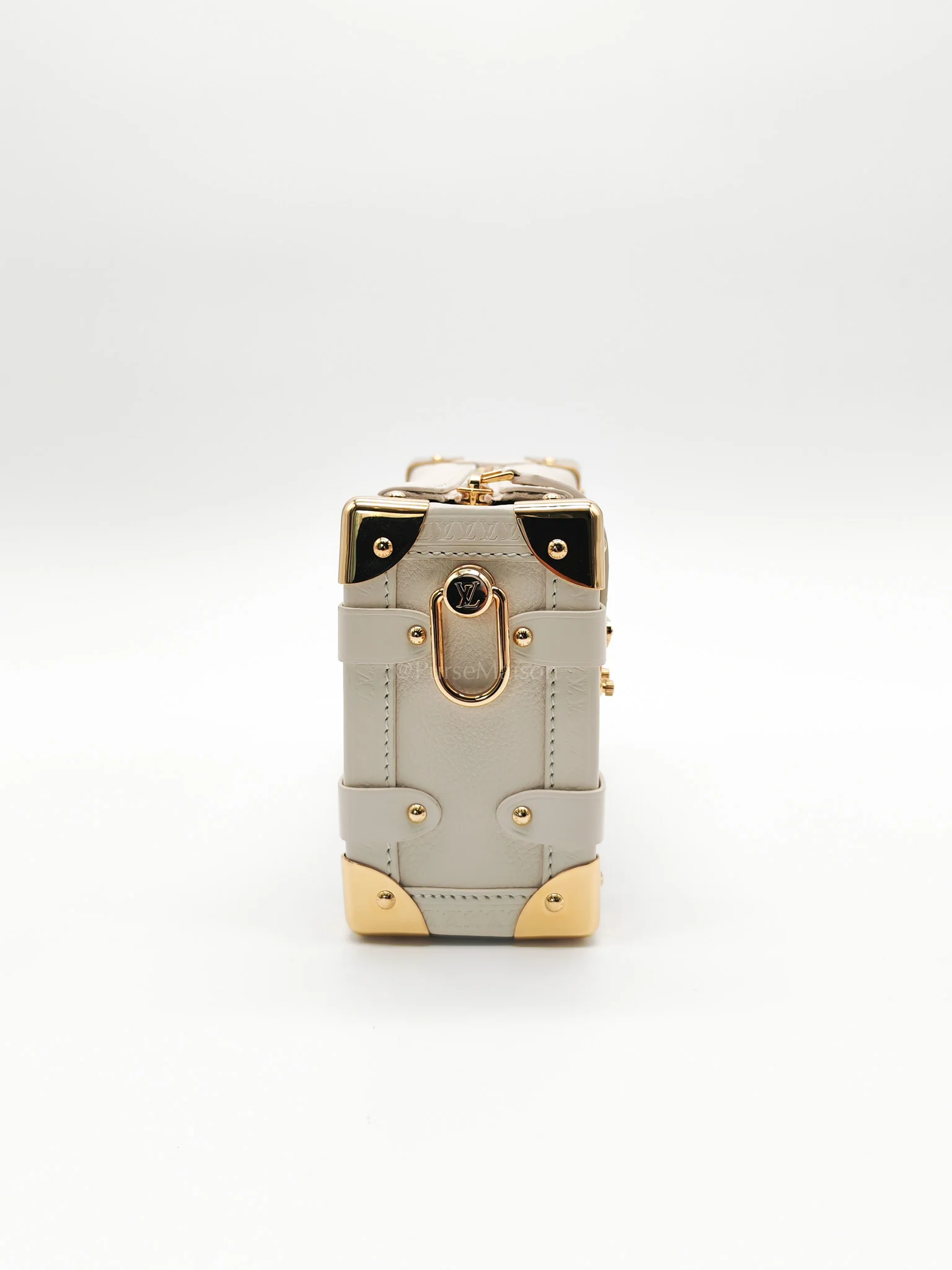 Louis Vuitton Side Trunk PM in Grained Soft Calfskin Leather Shoulder Bag (Microchip) - Image 3