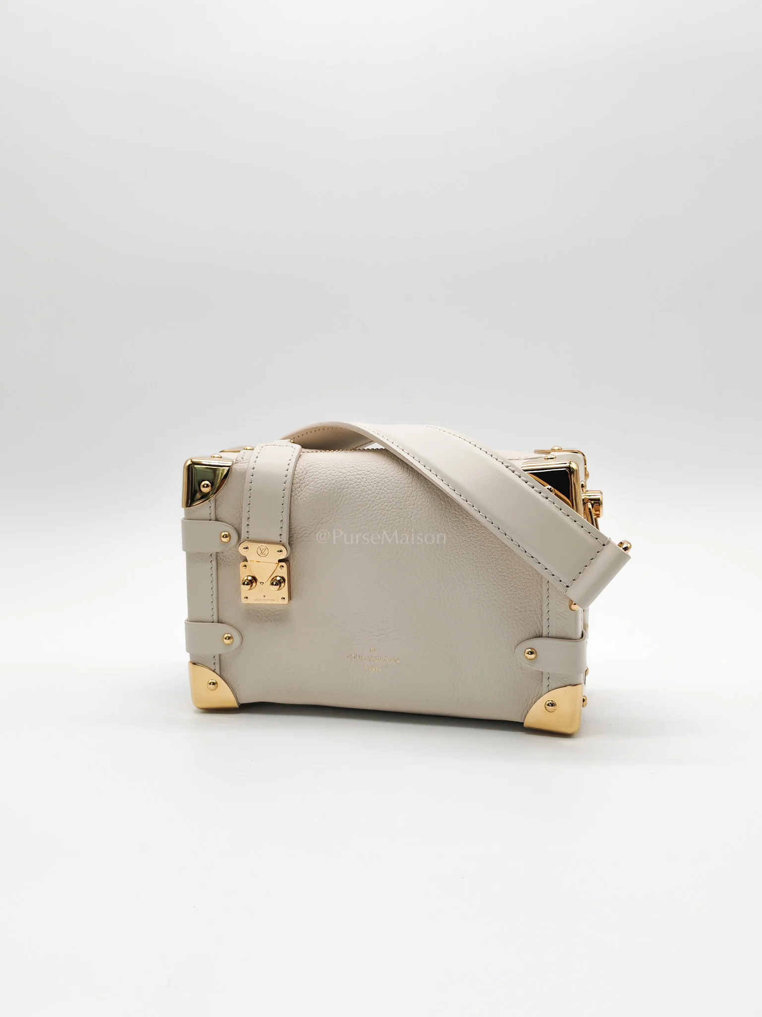 Louis Vuitton Side Trunk PM in Grained Soft Calfskin Leather Shoulder Bag (Microchip) - Image 5