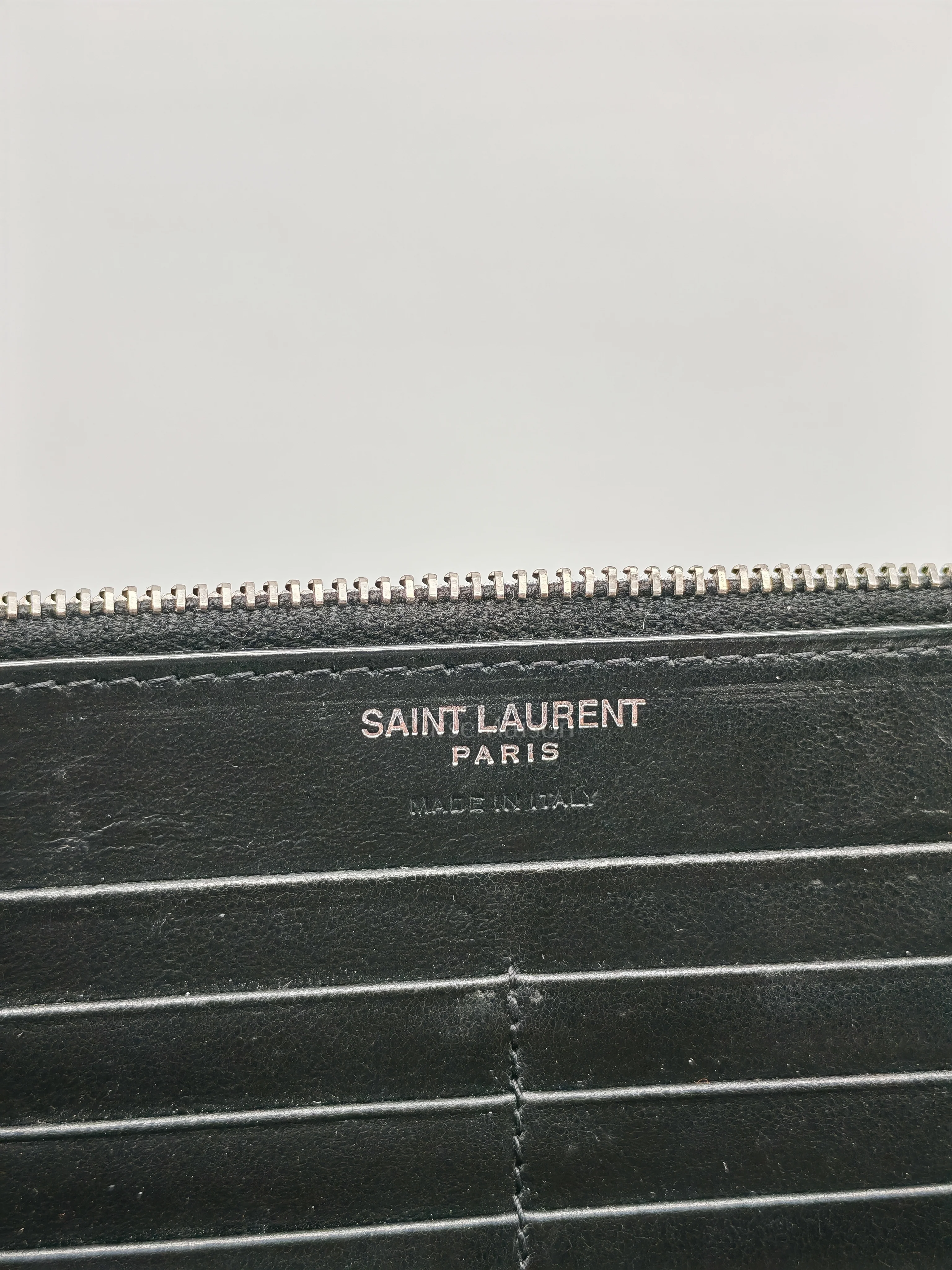 Yves Saint Laurent Uptown Clutch in Black Croc-embossed Calfskin Leather & Silver Hardware - Image 27