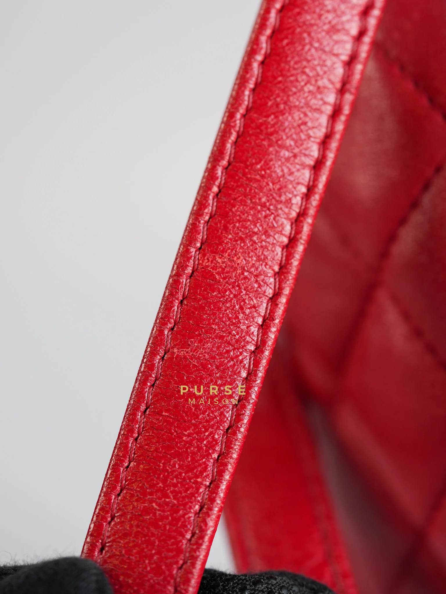 Chanel Urban Spirit Red Lambskin Leather and Silver Hardware Series 22 - Image 17