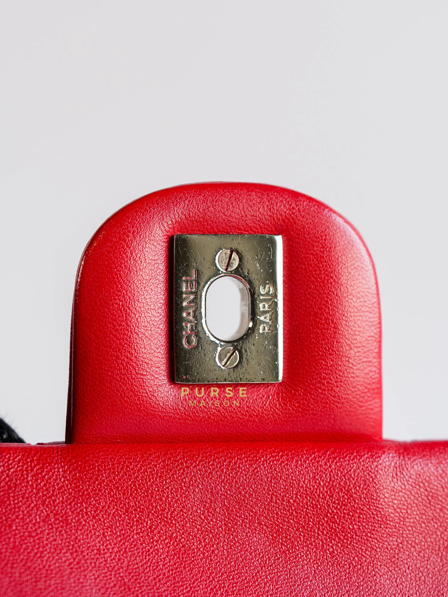 Chanel Urban Spirit Red Lambskin Leather and Silver Hardware Series 22 - Image 18