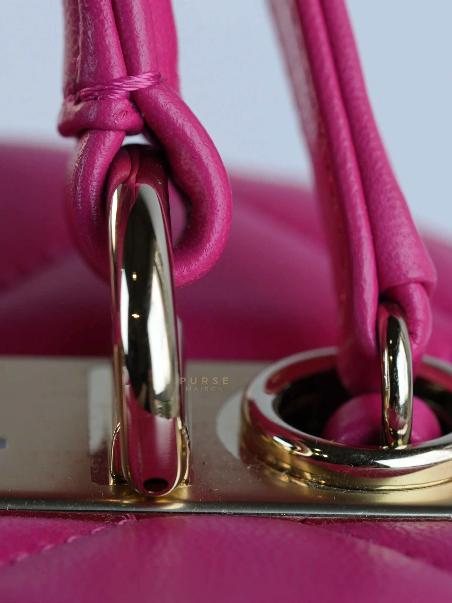Chanel Vanity Bag Small in Pink Lambskin Leather and Light Gold Hardware Series 30 - Image 19
