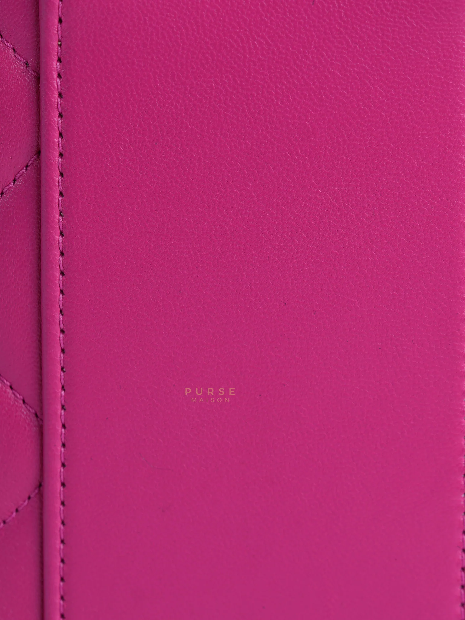 Chanel Vanity Bag Small in Pink Lambskin Leather and Light Gold Hardware Series 30 - Image 23
