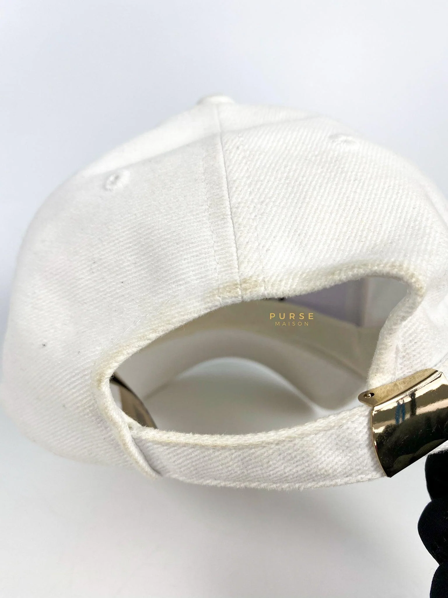 Versace Versace Logo Cap Embroidered Logo in White - Image 14