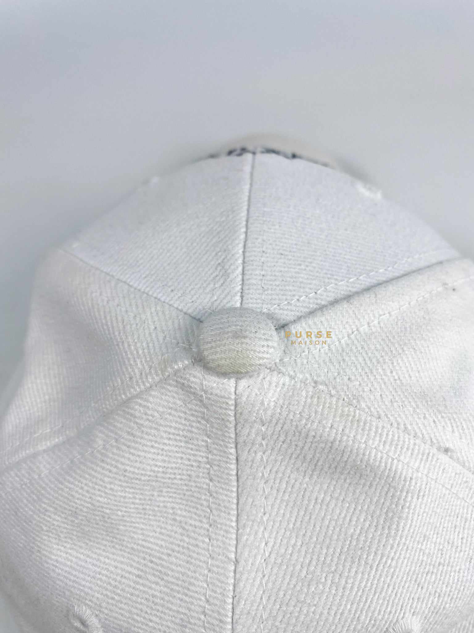 Versace Versace Logo Cap Embroidered Logo in White - Image 8