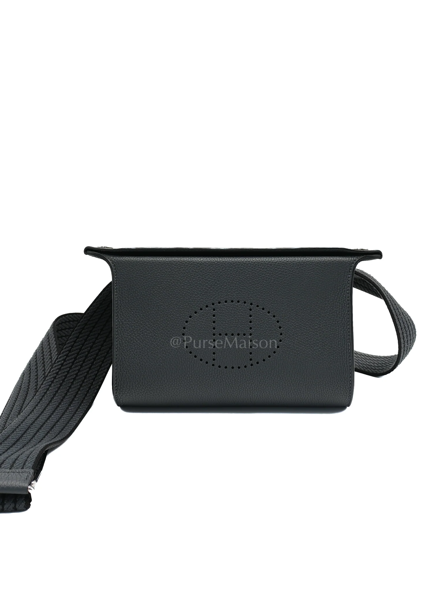 Hermes Videpoches in Gris Misty Togo Leather Sangle Cordage and Palladium Hardware Stamp K (2025)