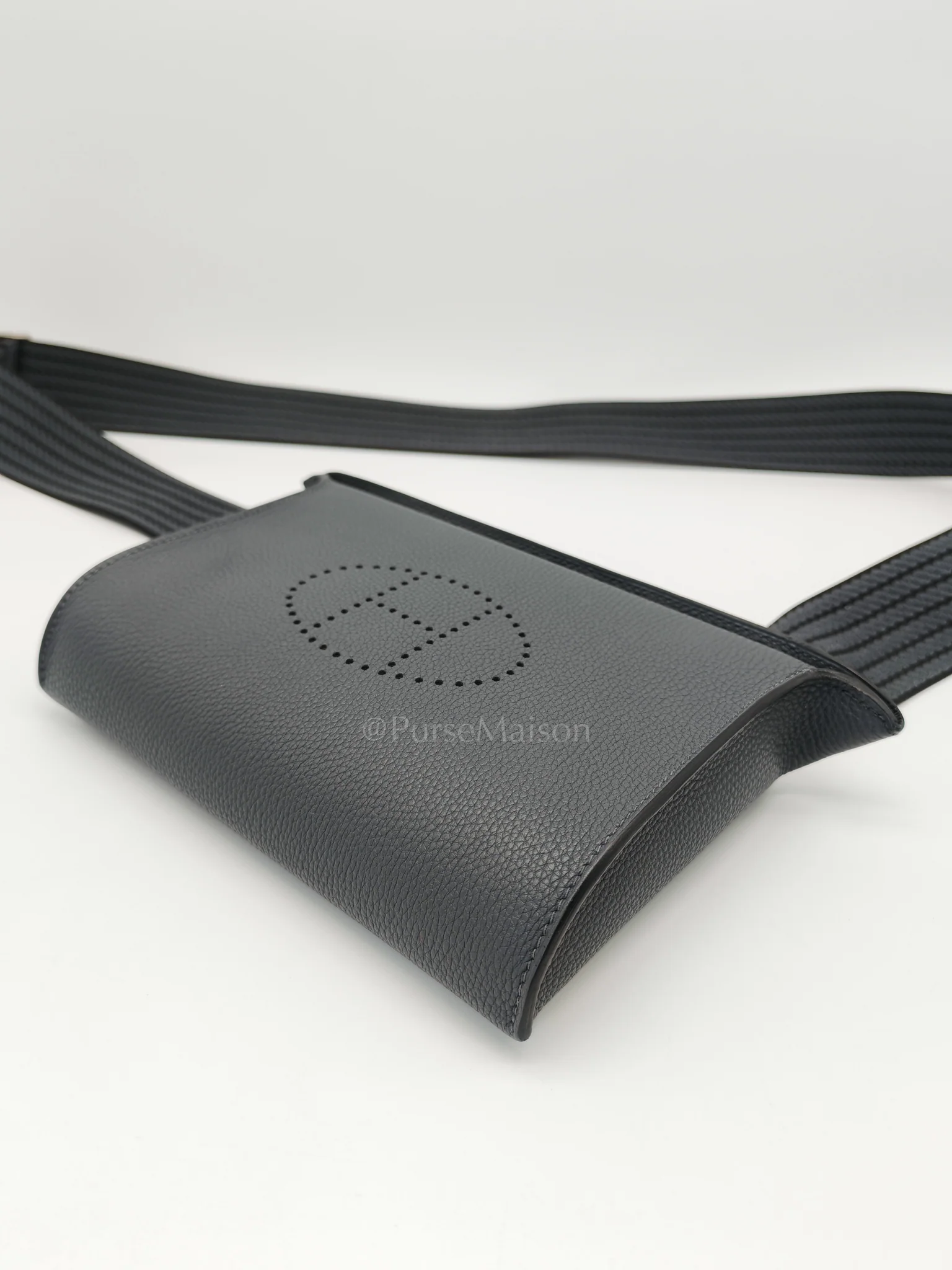 Hermes Videpoches in Gris Misty Togo Leather Sangle Cordage and Palladium Hardware Stamp K (2025) - Image 8