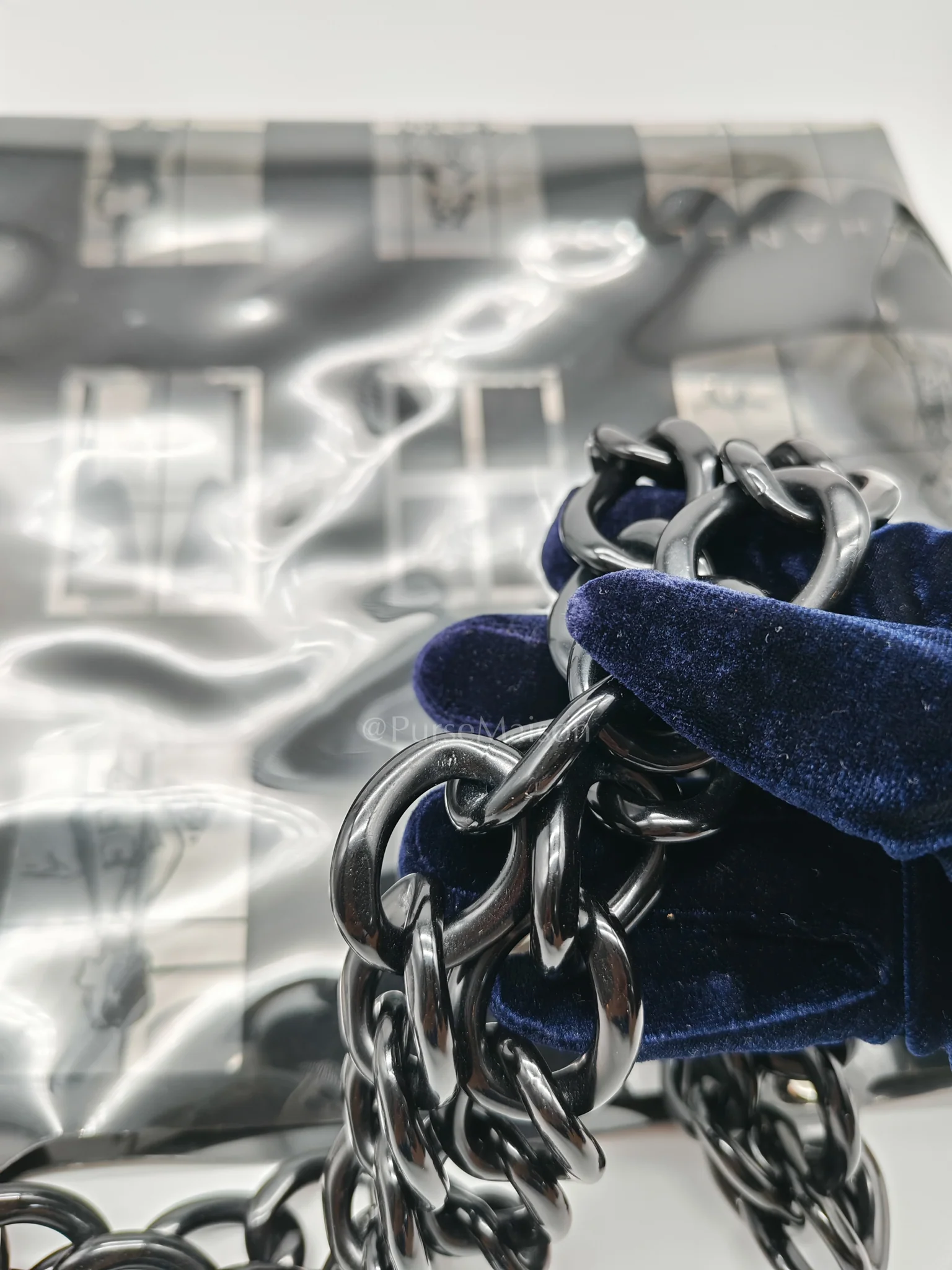 Chanel Vinyl Coco Window Tote Bag with Free Cosmetic Pouch in Silver Hardware (Series 8) - Image 13