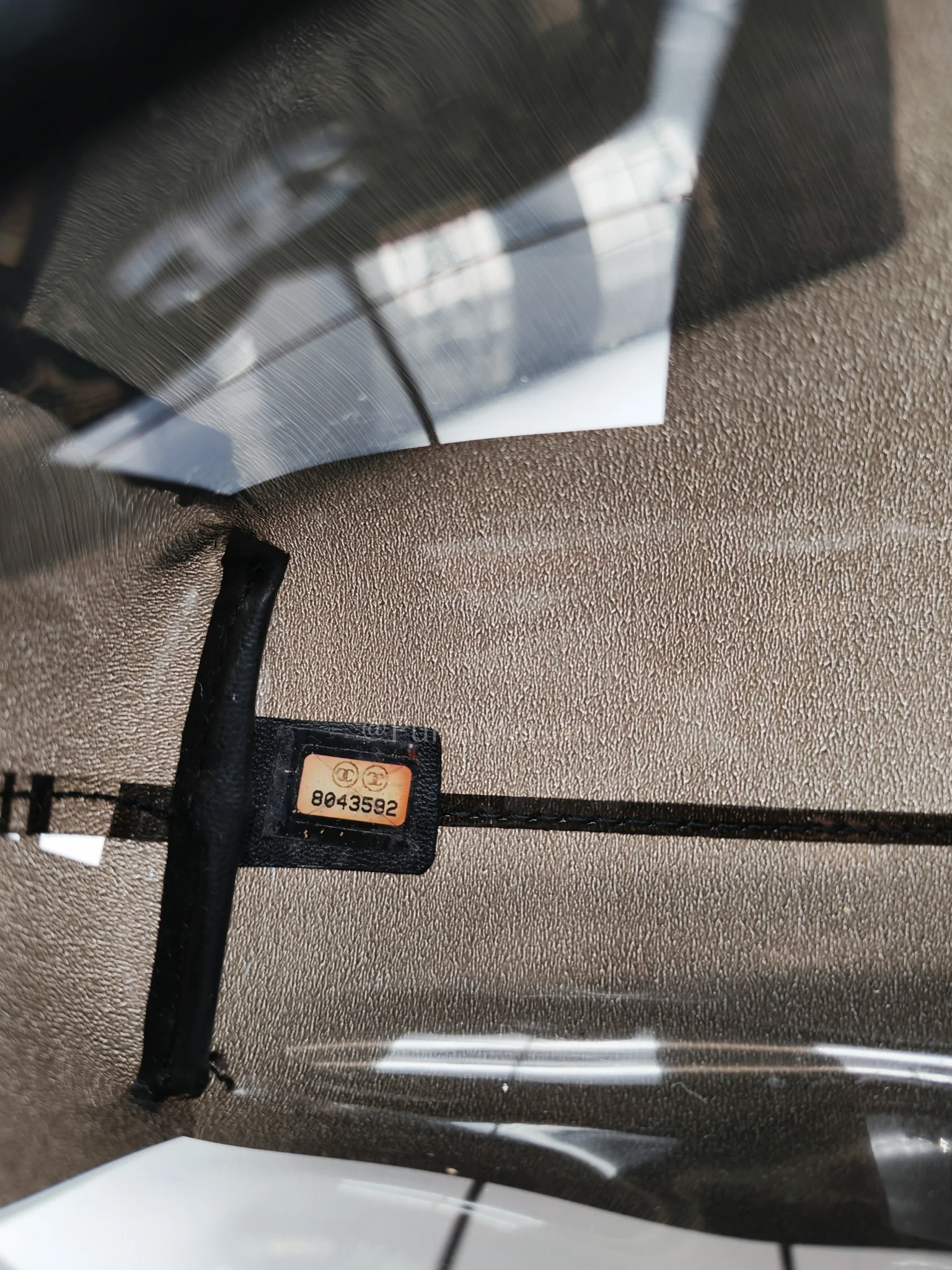 Chanel Vinyl Coco Window Tote Bag with Free Cosmetic Pouch in Silver Hardware (Series 8) - Image 27