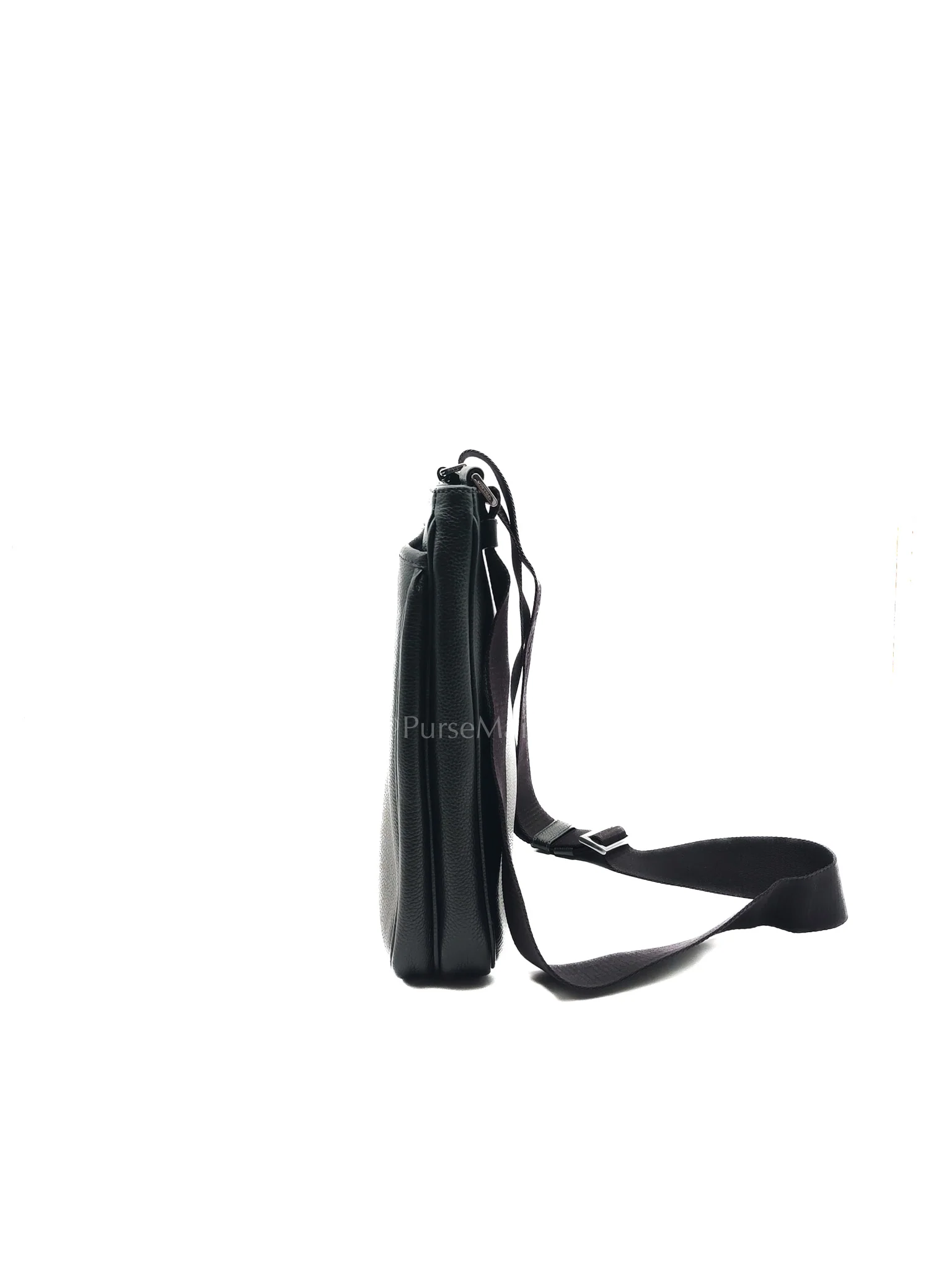 Prada Vitello City Shoulder Bag in Calfskin Leather & Silver Hardware - Image 5