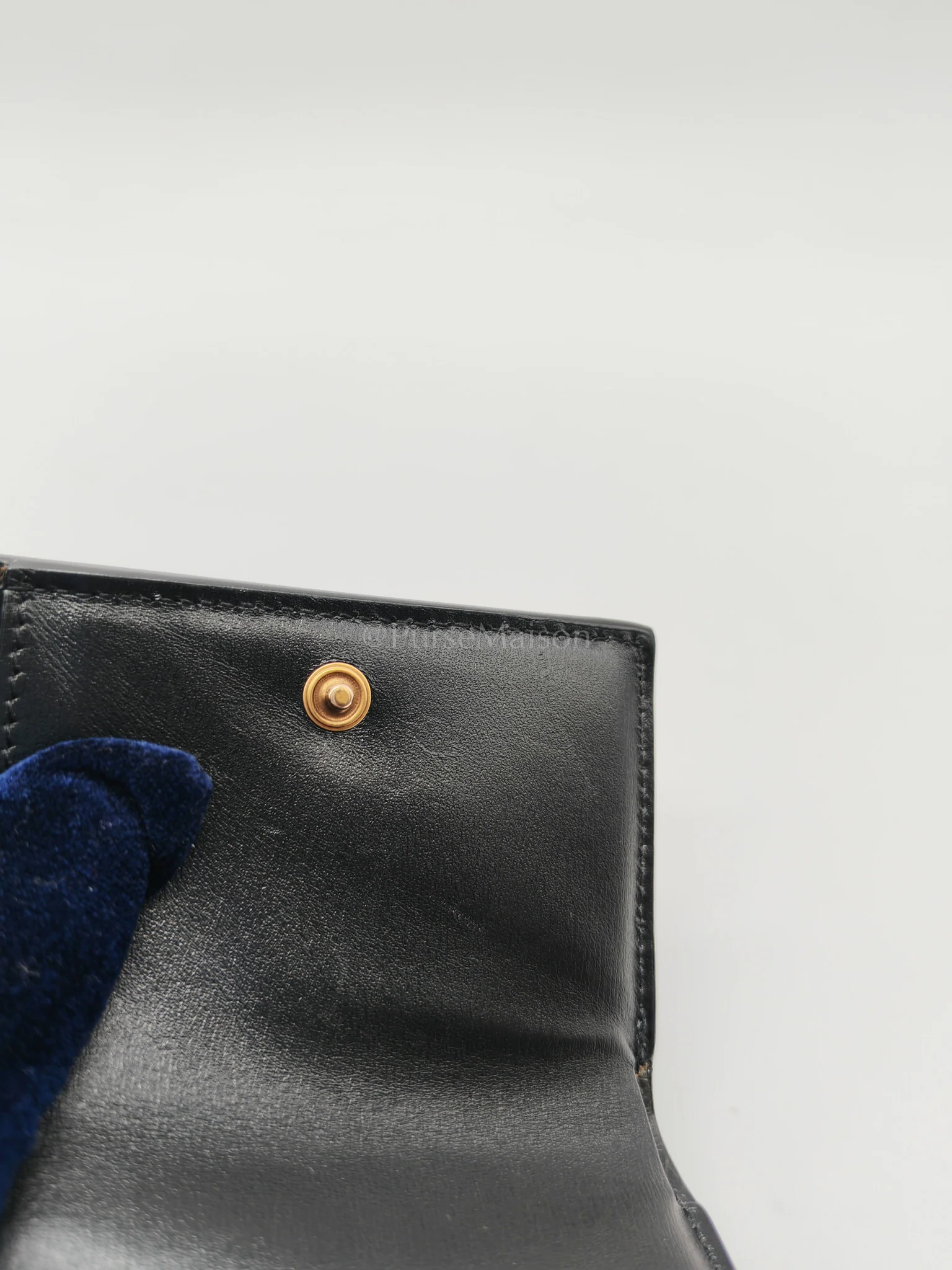 Yves Saint Laurent Monogram Portefeuille in Black Lambskin Leather with Coin Pouch Wallet - Image 20