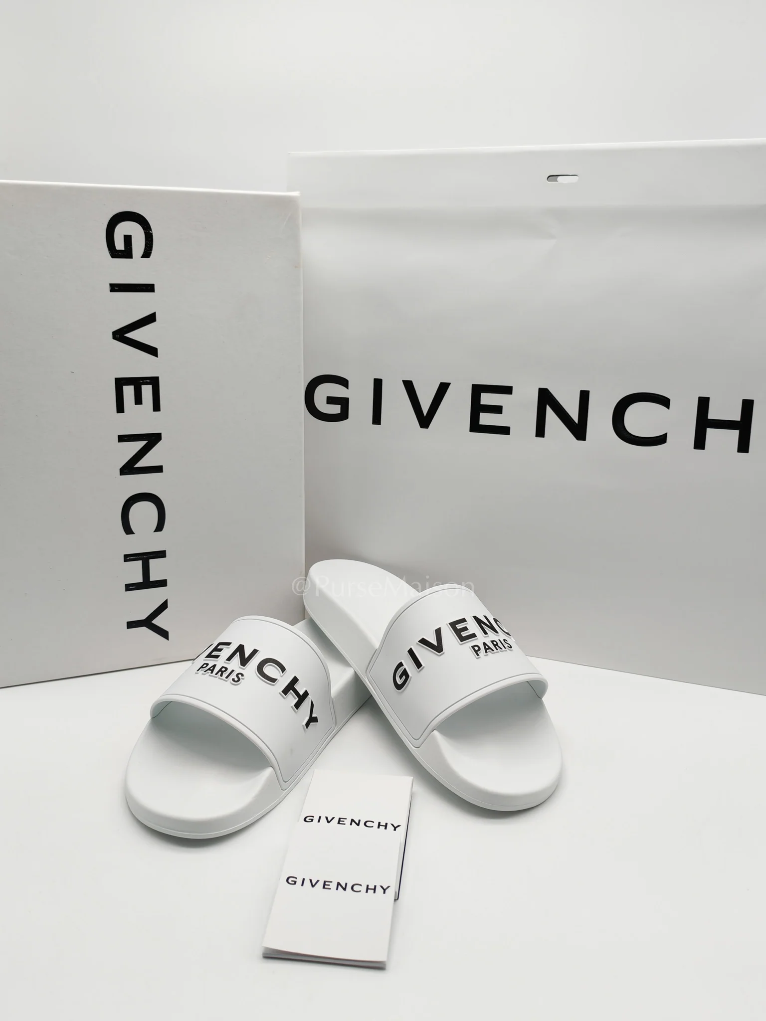 Givenchy White Rubber Pool Slides Size 42 EU (27.5 cm) - Image 11