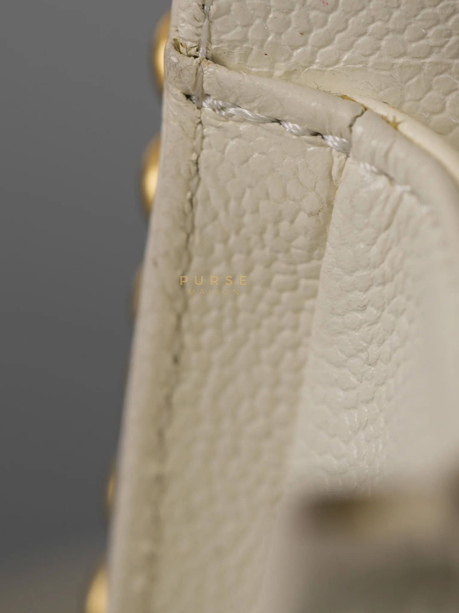 Chanel Boy Crescent White in Caviar Leather and Aged Gold Hardware (Microchip) - Image 50