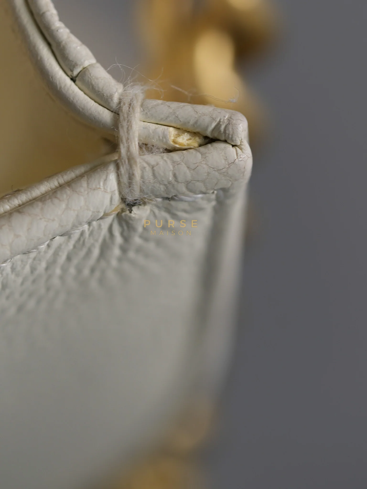 Chanel Boy Crescent White in Caviar Leather and Aged Gold Hardware (Microchip) - Image 51