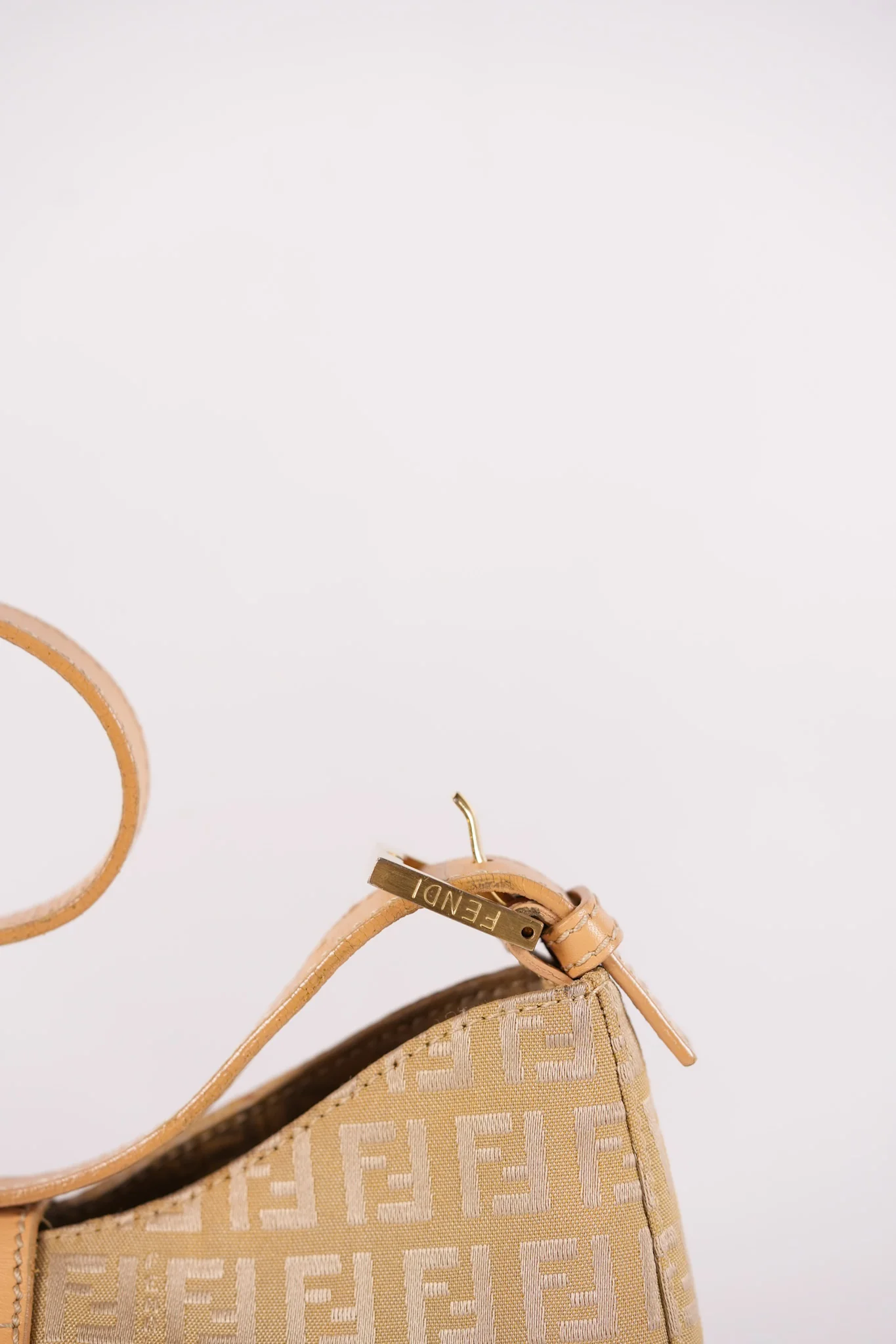 Fendi Zucchini Mamma Baguette Cloth Bag in Beige - Image 20