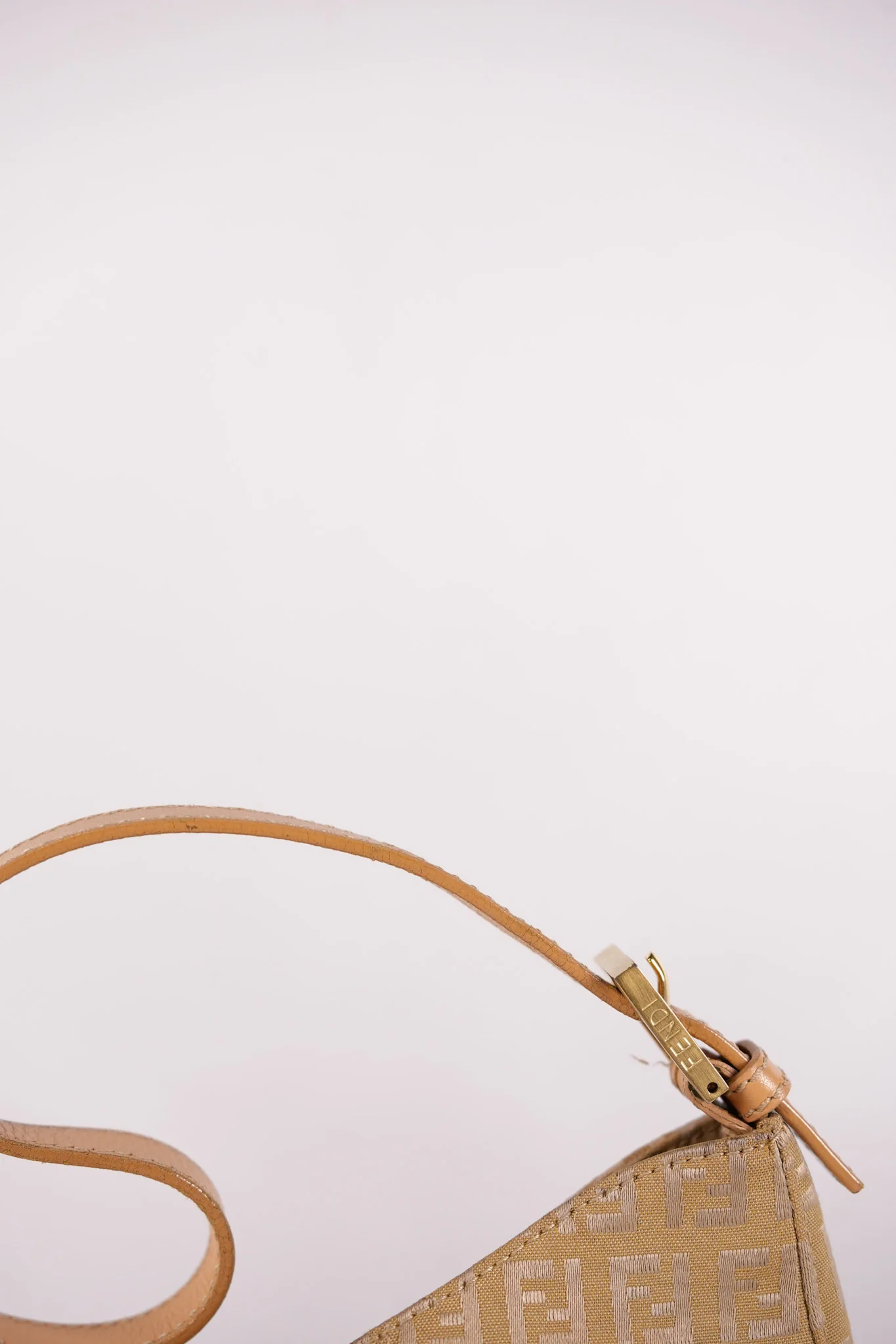 Fendi Zucchini Mamma Baguette Cloth Bag in Beige - Image 21