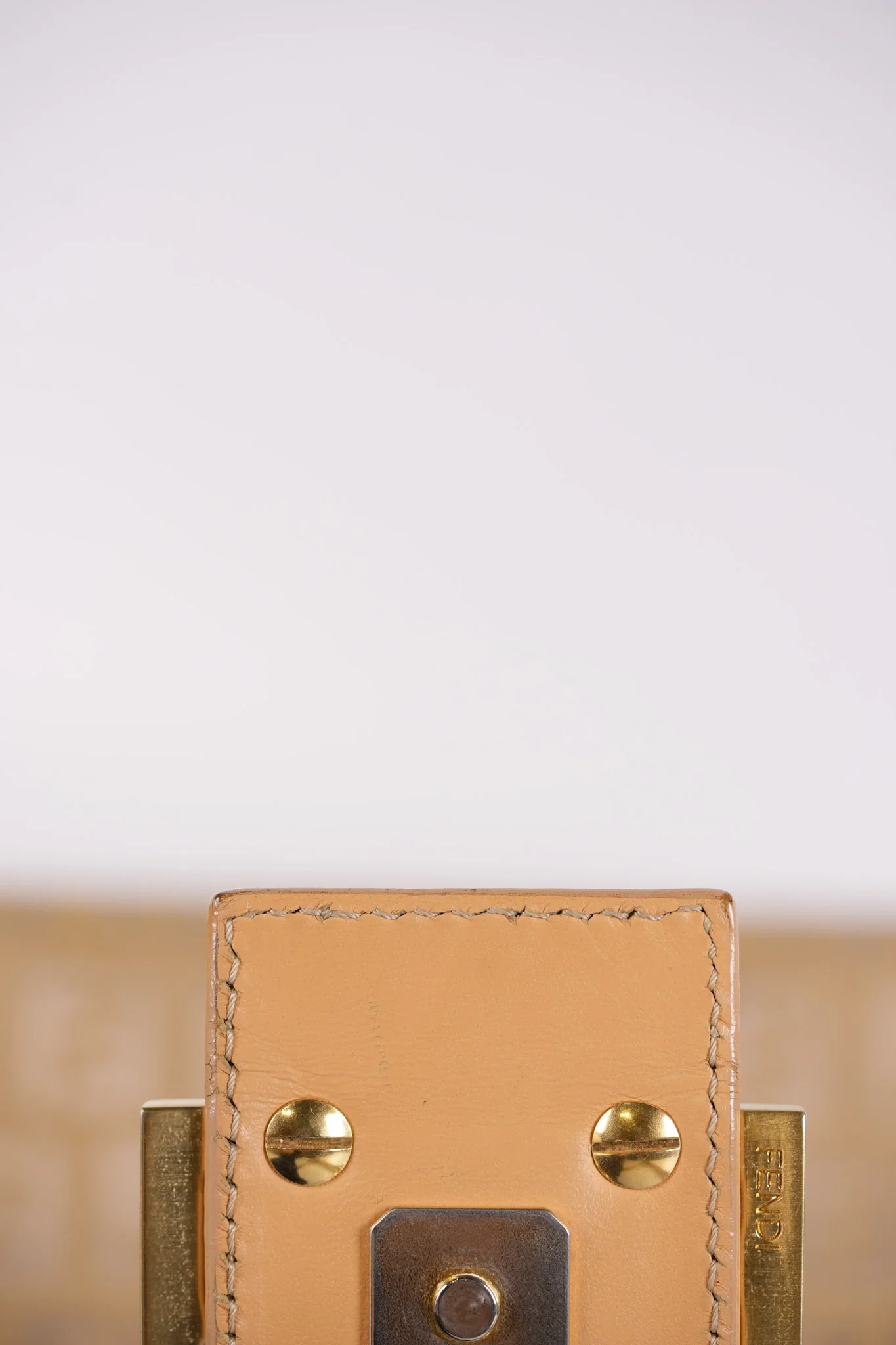 Fendi Zucchini Mamma Baguette Cloth Bag in Beige - Image 33